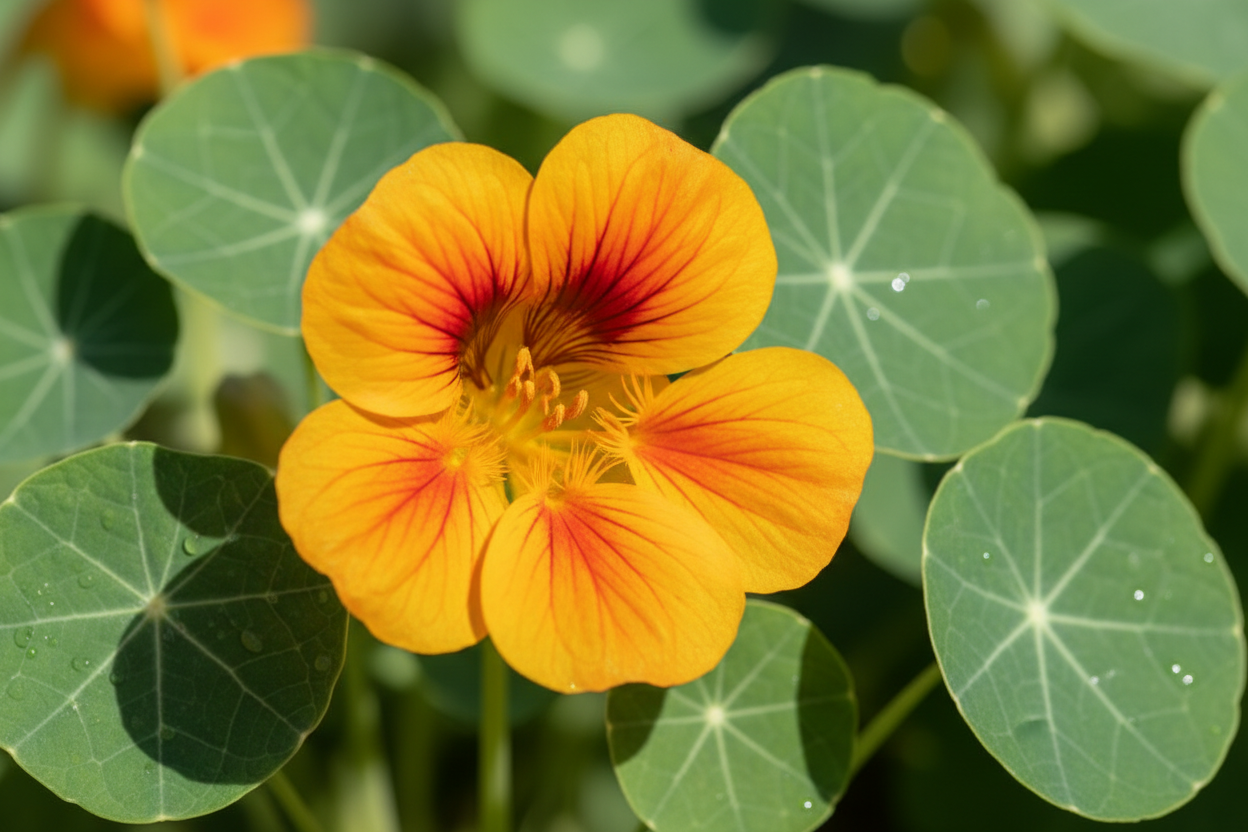 flor de capuchina o taco de reina